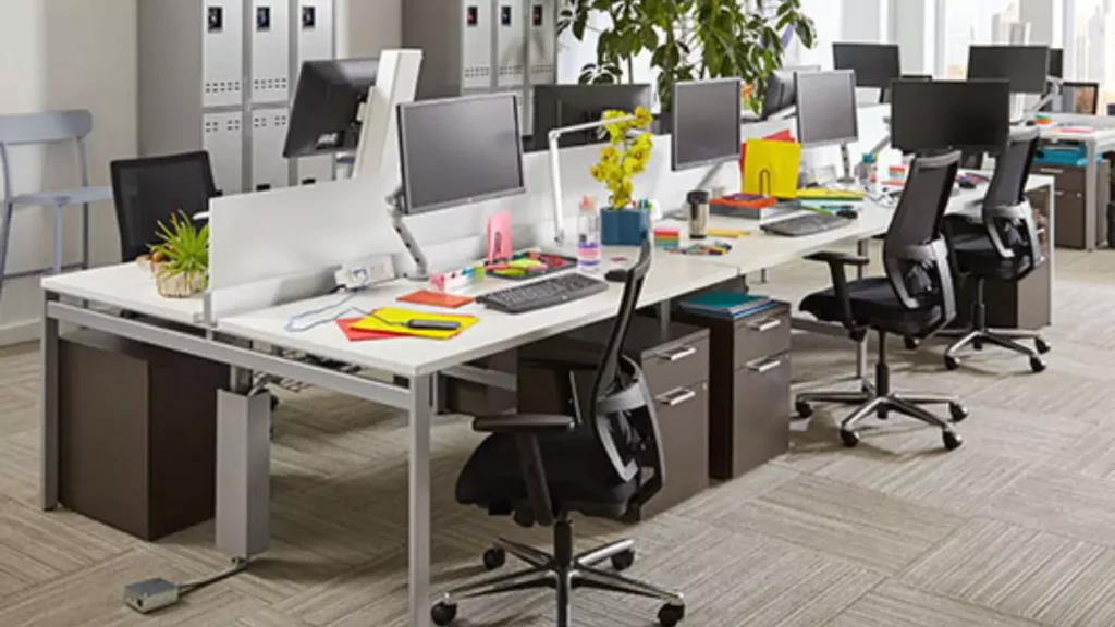 What is open desking, and how does it work?