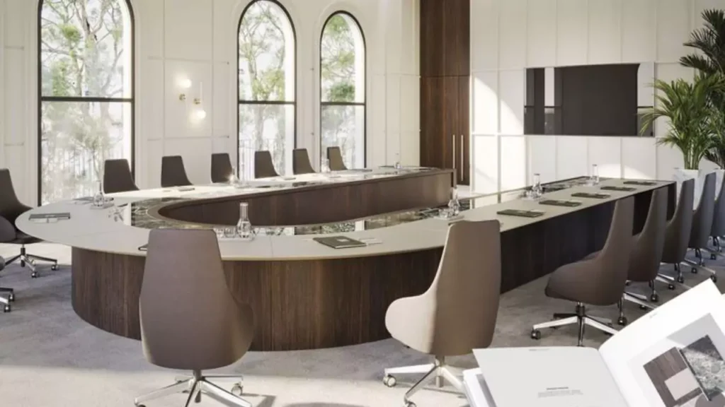 U-Shaped Conference Table